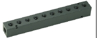 LNM Series Plastic Manifold (LNM-2-4F2F-GYPVC)