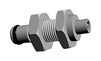 20AC Series 1.40 Inch (in) Length Acetal Quick Coupling