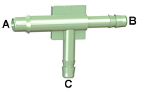 Automotive Grade Nylon Barbed Tee Fittings