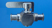 BVLUE Series Female Luer Lug End Connection 1 Nickel Plated Stopcock Valve (BVLUE-FLL-NI)