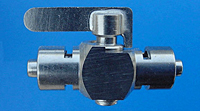 BVLUE Series Male Luer Lock End Connection 1 Nickel Plated Stopcock Valve