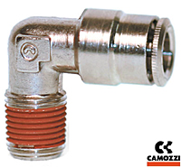 C6500 Series Male National Pipe Thread (NPT) Fixed Elbows with Coated Threads