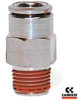 C6510 Series Male National Pipe Thread (NPT) Connectors with Coated Threads