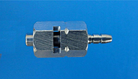 0.062 to 0.110 Inch (in) Tubing Range (Inside Diameter) Luer x Barb Connector (CIMLJ-125-HX-SS316)