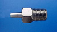 Nickel Plated Luer x Thread Connector (CIMLSTJ-2M-HX-NI)
