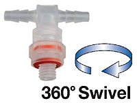 MTLXO Series Swivel Tee Fittings with Captive O-Ring