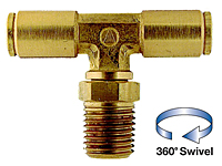 QBTS Series Brass Push In Tee Fittings