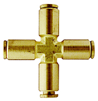 QCSC Series Brass Push In Cross Fittings