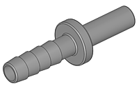 QTH Series Hose Barb x Stem Adapter Fittings