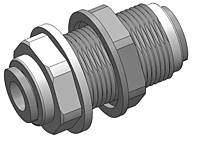 QUCB Series Push In x Push In Bulkheads