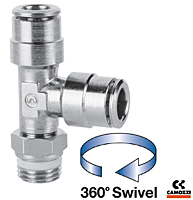 S6440 Sprint® Series Male British Standard Parallel Pipe (BSPP) Run Swivel Tee Fittings