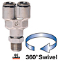 6450 Series Male National Pipe Thread (NPT) Swivel Wyes