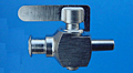 BVLUE Series Female Luer Lug End Connection 1 Nickel Plated Stopcock Valve