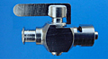 BVLUE Series Female Luer Lug End Connection 1 Nickel Plated Stopcock Valve (BVLUE-FLLMLL-NI)