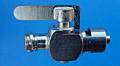 BVLUE Series Female Luer Thread End Connection 1 Nickel Plated Stopcock Valve