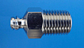Nickel Plated Luer x Thread Connector (CFLTJ-4M-HX-NI)
