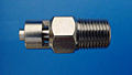 Nickel Plated Luer x Thread Connector (CIMLTJ-2M-NI)