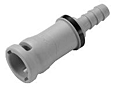 NS2 Series 1/4 Inch (in) Hose Barb Connection Polypropylene Quick Connect/Disconnect Coupling (NS2D170412)