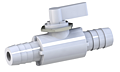 PBV Series Black Kynar Panel Mount Ball Valve