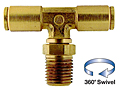 QBTS Series Brass Push In Tee Fittings