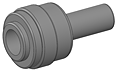 QCSS Series Push In x Stem Fittings