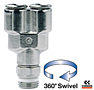 S6450 Sprint® Series Male British Standard Parallel Pipe (BSPP) Swivel Wyes