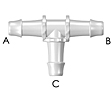 TV Series Barbed Tee Fittings - 2